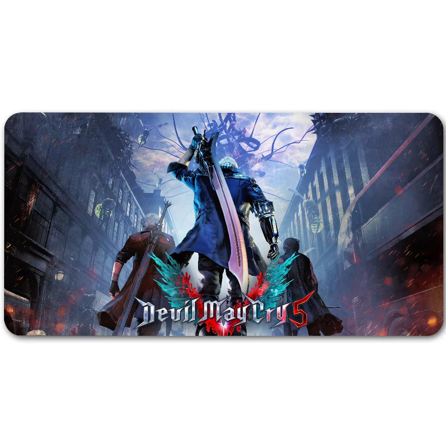 Game D-Devil M-May C-Cry-S Mauspad in Multicolour, rutschfeste Gamer-Schreibtischunterlage für Laptop und Büro - Bild 7