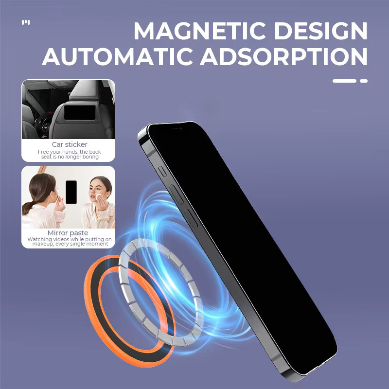 The Wall Magnetischer MagSafe Halter für Badezimmerspiegel in Weiß für iPhone 12 bis iPhone 17 Pro Max - Bild 2