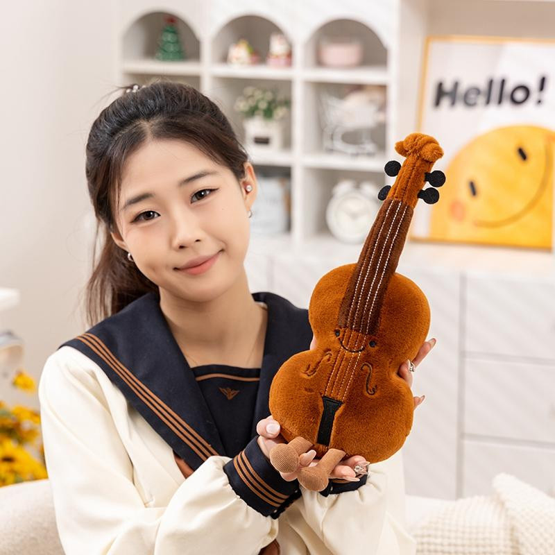 Bai Fen Bai Toys Musikalische Plüschtiere Geige Gitarre Pipa Stoffpuppe - Bild 3
