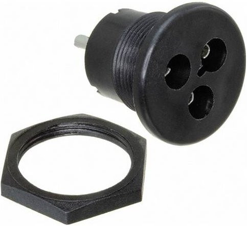 Bulgin SA2404 Rundsteckverbinder in Schwarz - Bild 1