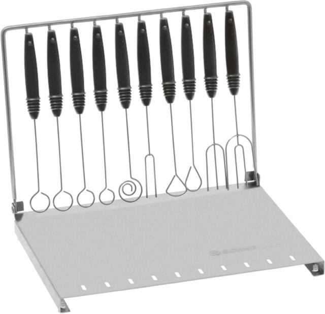 Schneider Pralinentunkgabel-Set 10-teilig aus Edelstahl in Schwarz - Bild 1