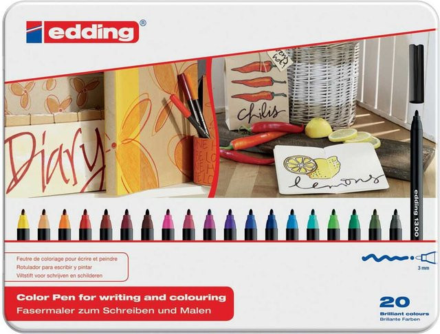 edding 1300 Color Pen Set im Blechetui, 20er-Set, Mehrfarbig - Bild 2