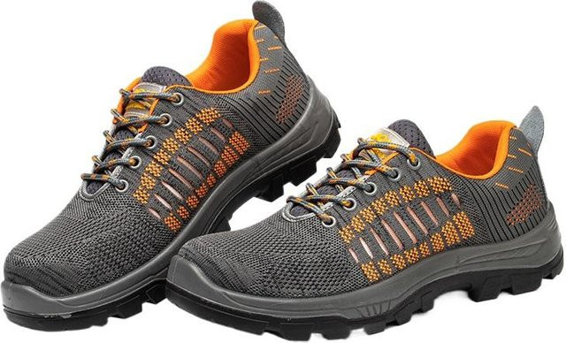 Avant-garde Arbeitsschutzschuhe für Herren in Grau und Orange, rutschfest und abriebfest, Größe 46 - Bild 1