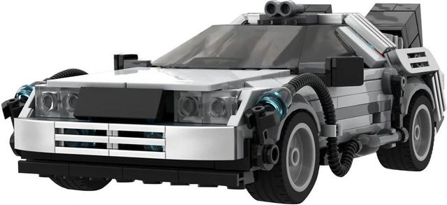 Yiran toy Zurück in die Zukunft Delorean Rennwagen Zeitmaschine Bausteine Science-Fiction ab 14 Jahren - Bild 1