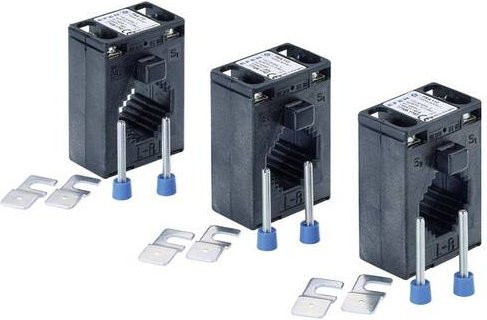 Hensel ME 334 Stromwandler 3phasig, Primärstrom 400 A, Sekundärstrom 5 A, Farbe: Schwarz, H x B: 10 x 30 mm, Leiterdurchführung Ø: 24 mm - Bild 1