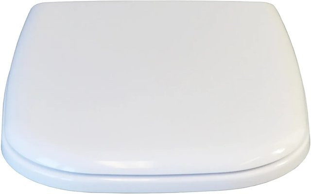 Duravit WC-Sitz D-Code in Weiß mit Edelstahl-Scharnieren ohne Absenkautomatik - Bild 1
