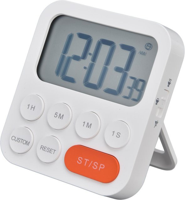 Digitaler Küchentimer mfySpace in Weiß mit 3 einstellbaren Stufen und Magnetfunktion - Bild 1