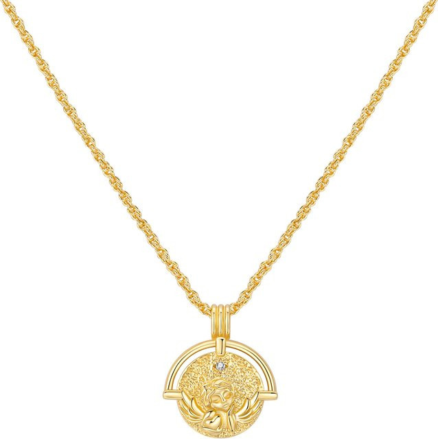 Orstarry Halskette Anhänger, 925 Silber, Gold, Damen - Bild 1