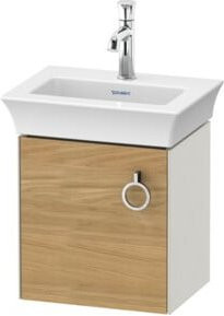 Duravit Waschtischunterschrank White Tulip in Weiß, wandhängend mit Glastüren, B/T: 38,4 x 29,8 cm - Bild 1