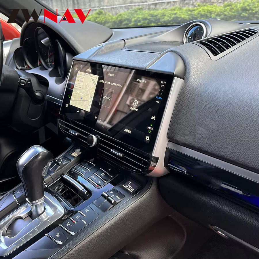 ZWNAV Android 13 Multimedia Player mit Qualcomm Prozessor und GPS für Porsche Cayenne 958 92A (2010-2017) in Schwarz mit Carplay und Navigation - Bild 4