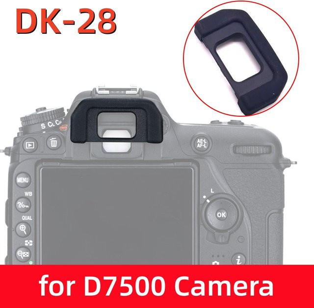 Nikon DK-28 Augenmuschel aus weichem Gummi in Schwarz als Ersatz für die Nikon D7500 DSLR Kamera - Bild 1
