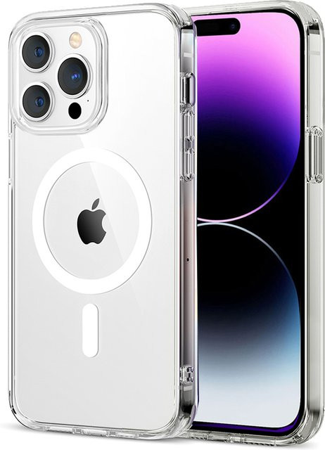 YuexTi MagSafe Magnetische Kabellose Lade Tasche Transparente Schutzhülle für iPhone 15 14 13 12 11 Pro Max X XR 7 8 Plus - Bild 1