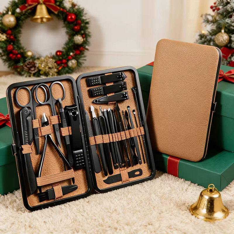 Ouriner Maniküre-Set, Braun, Edelstahl, für Hände und Füße, Unisex - Bild 2