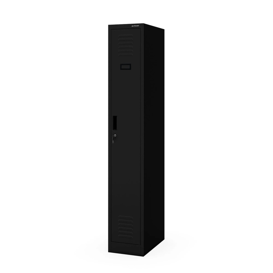 Jan Nowak Metall-Arbeitsschrank KACPER II 1 aus Stahl in Schwarz, H: 180 cm, B: 30 cm, T: 50 cm - Bild 2