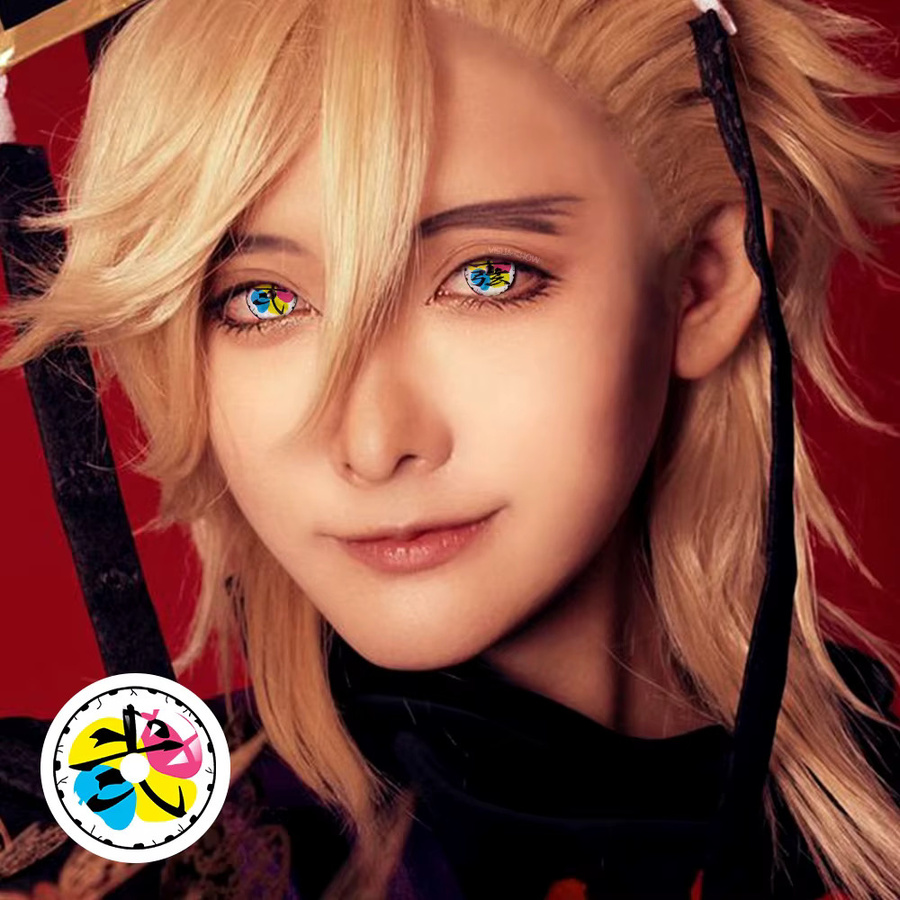 VISUASHOW Akaza Cosplay Kontaktlinsen, 1 Paar - Bild 2