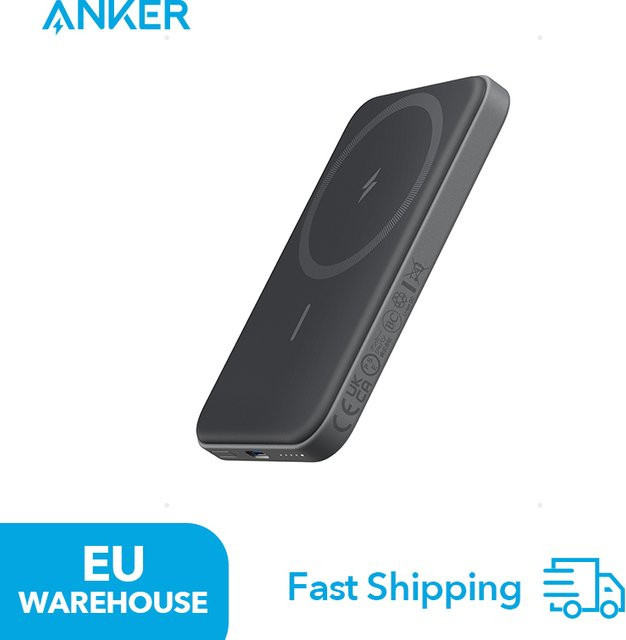 Anker MagGo 621 Magnetische Powerbank 5000 mAh Kabelloses Ladegerät Schwarz mit USB-C - Bild 1