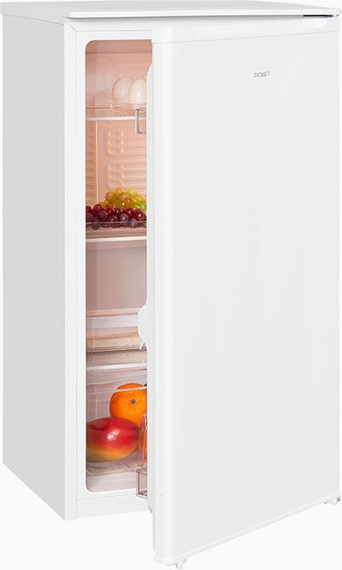 Exquisit KS116-V-041F Vollraumkühlschrank in Weiss mit LED-Innenbeleuchtung und Flaschenregal, B/T/H: 55 x 60 x 161 cm - Bild 1