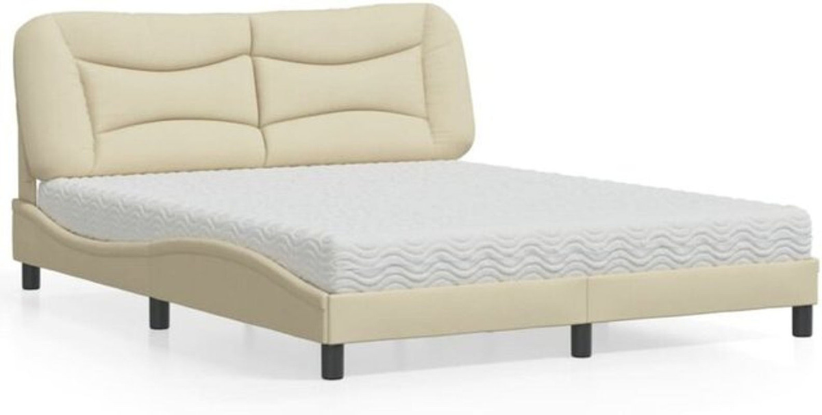 Polsterbett Hvar mit Matratze von vidaxl in Creme/Beige, B/T: 160 x 200 cm - Bild 1