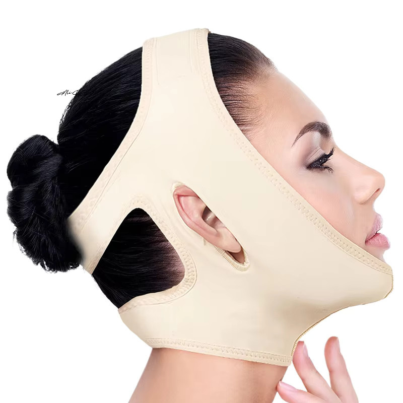 Gesichtsmaske mit Hals- und Kinnschlankheitsgürtel, Unisex - Bild 2