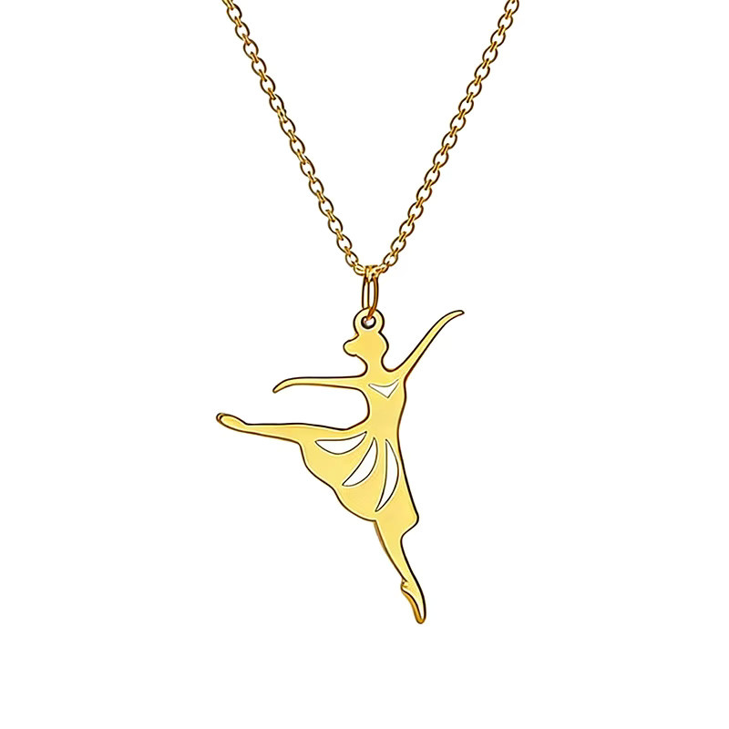 konminry Charm-Halskette Edelstahl, Gold, Kinder - Bild 1
