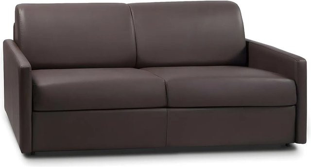 Vente-unique Schlafsofa Calife in Braun mit Kunstlederbezug und Schaumstoffpolsterung - Bild 1