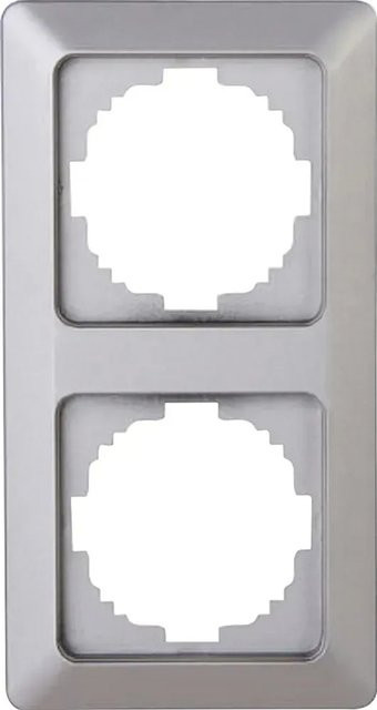 Kopp Abdeckrahmen Milano 2-fach in Silber - Bild 1