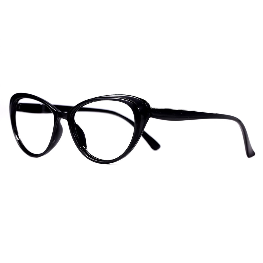 Paerde Lesebrille Cat Eye, Vollrand, Kunststoff, Schwarz, Unisex - Bild 2