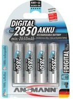 Ansmann Digital NiMH Akku 4 x AA 2850 mAh Silber - Bild 1