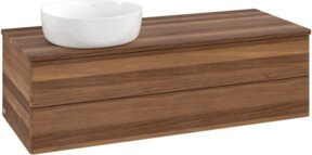 V&B Waschtischunterschrank Antao mit Beleuchtung, Farbe Walnut, B/T/H: 120 x 50 x 50 cm - Bild 1