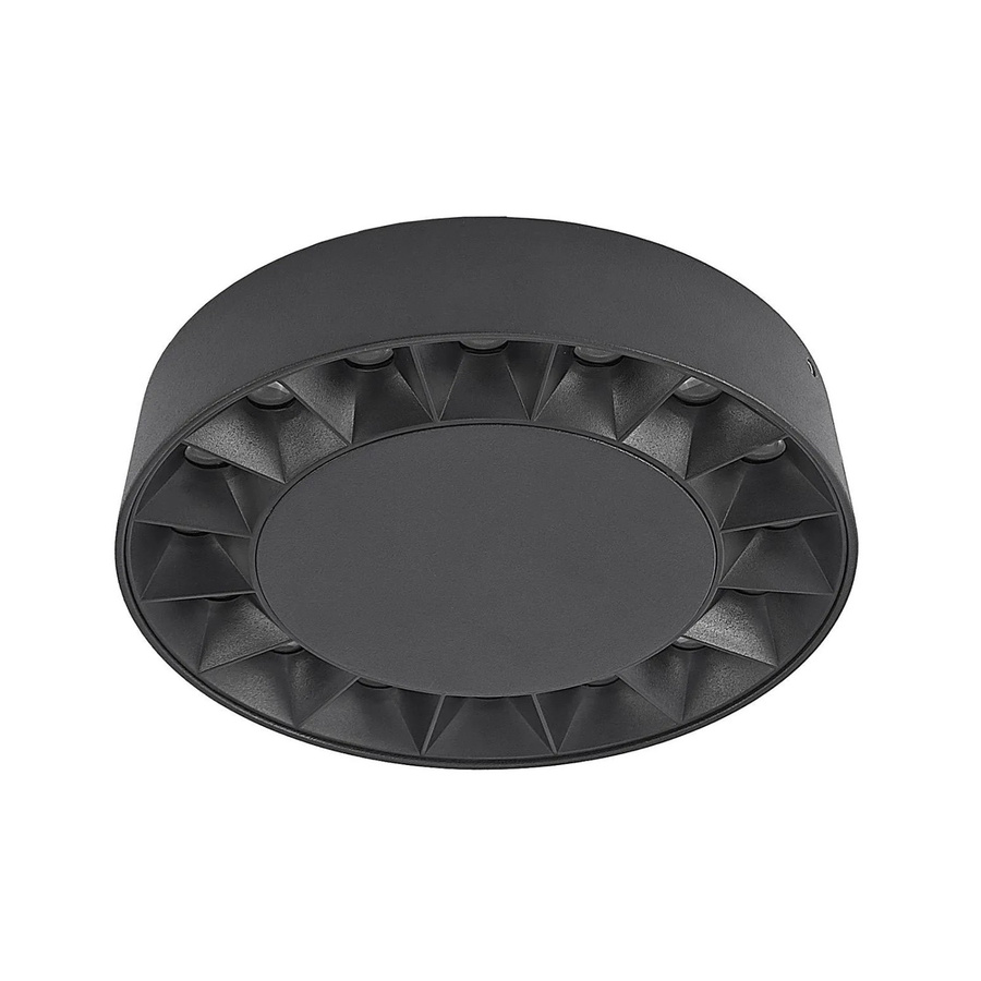 Lucande Kelissa LED Deckenleuchte modern Schwarz aus Aluminium, 1-flammige Badezimmerleuchte IP65 - Bild 2
