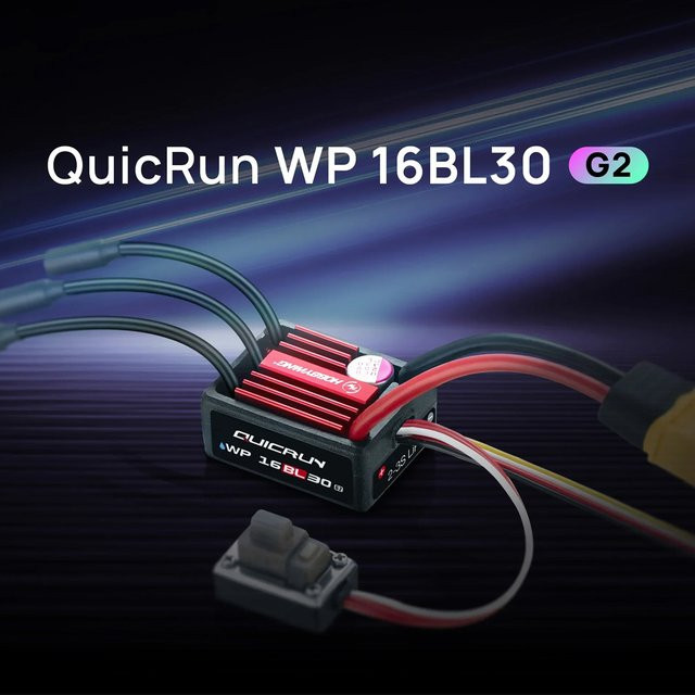 Hobbywing QuicRun WP 16BL30 G2 30A ESC, bürstenloser wasserdichter Sensor - Bild 1