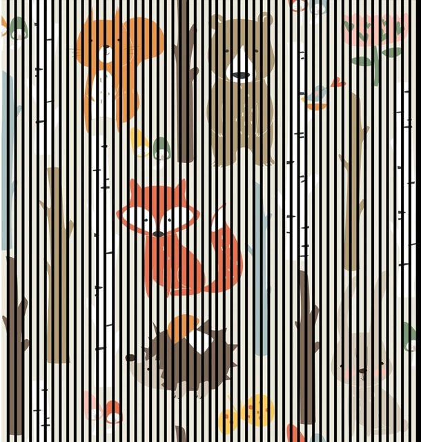 FN Acustico Akustikplatte Foxi 1 in Bunt aus PET und MDF, H x B x T: 2.400 x 2.253 x 19 mm - Bild 1
