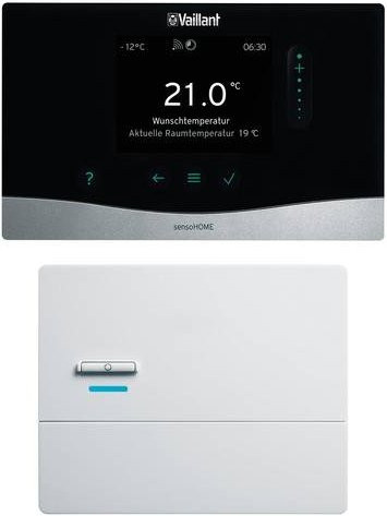 Vaillant Temperaturregler mit Display und App-Steuerung in Schwarz - Bild 1