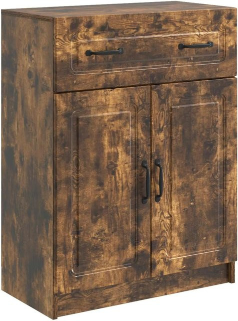 vidaXL Sideboard aus Holzwerkstoff in Geräuchert Eiche, B/T/H: 66 x 34,5 x 87 cm - Bild 1