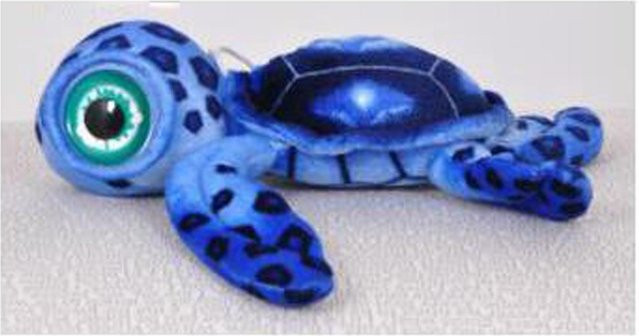 Simulierte Schildkröte Plüschtier, blau, ab 6 Jahren - Bild 1