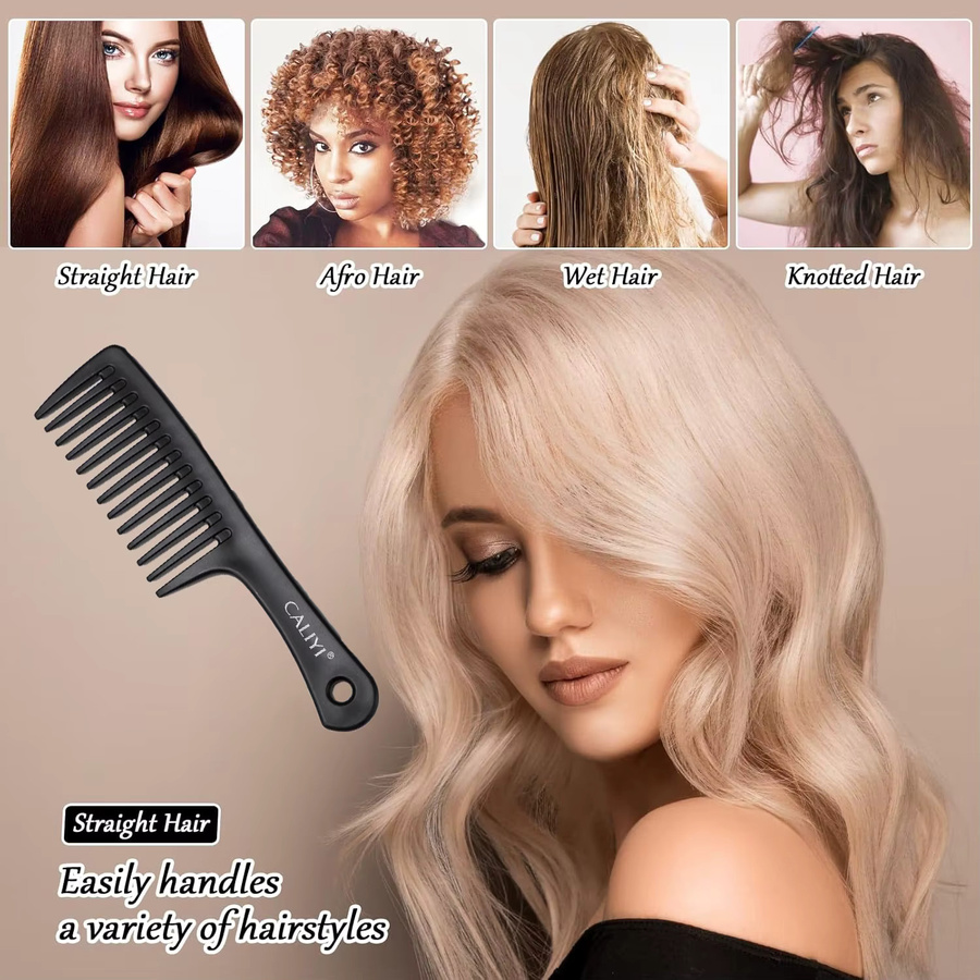 CALIYI Zahnkamm für lockiges Haar, Unisex - Bild 4