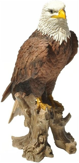 Dazikemo Dekofigur Weißkopfseeadler aus Kunststein, Höhe: 39,0 cm, Breite: 15,0 cm, Tiefe: 19,0 cm - Bild 1
