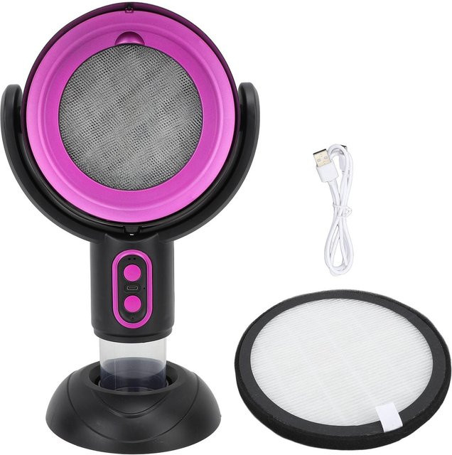 CosyHome Desktop-Dunstabzugshaube mit 2 Geschwindigkeiten und negativen Ionen, USB-betrieben, lila - Bild 1