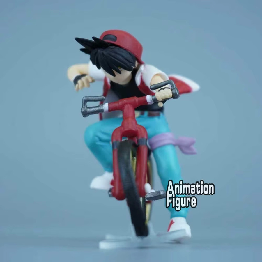 Bandai Pokémon Ash Ketchum beim Radfahren, Actionfigur, 6cm - Bild 2