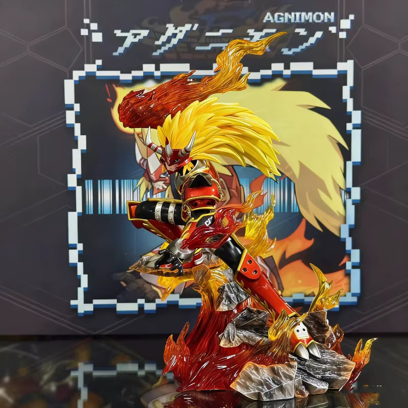 Bandai Neue Monster Evolution Agunimon & Garurumon Stil Actionfigur, 26cm, Kunststoff - Bild 4