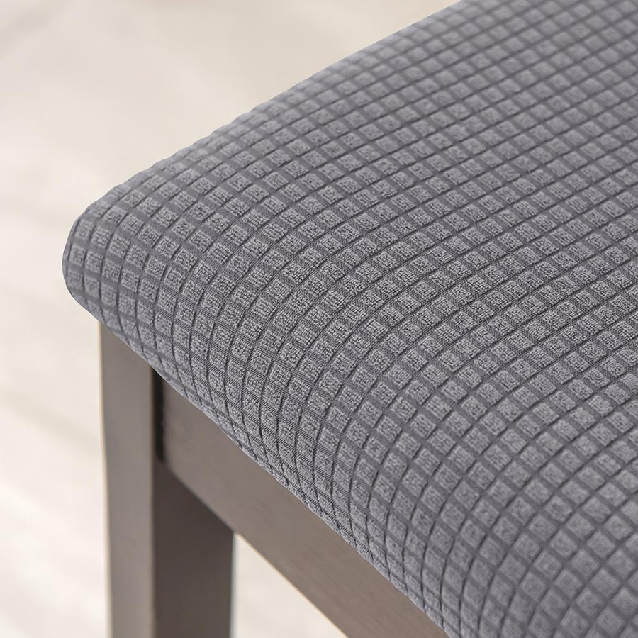 Wasserdichte Jacquard Stuhlsitzbezüge von BRHUIXUE für Esszimmerstühle, abnehmbare Stretch-Stuhlkissenbezüge aus Polyester und Elasthan - Bild 2