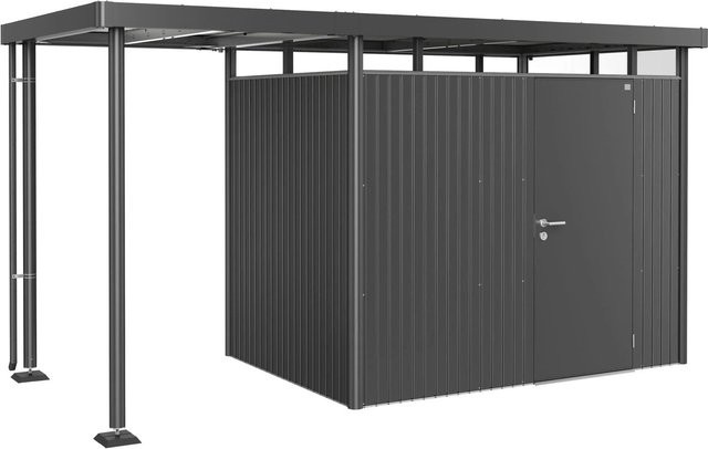 Biohort Seitendach HighLine für Gerätehaus, Grau, B/T: 150 x 222 cm - Bild 1