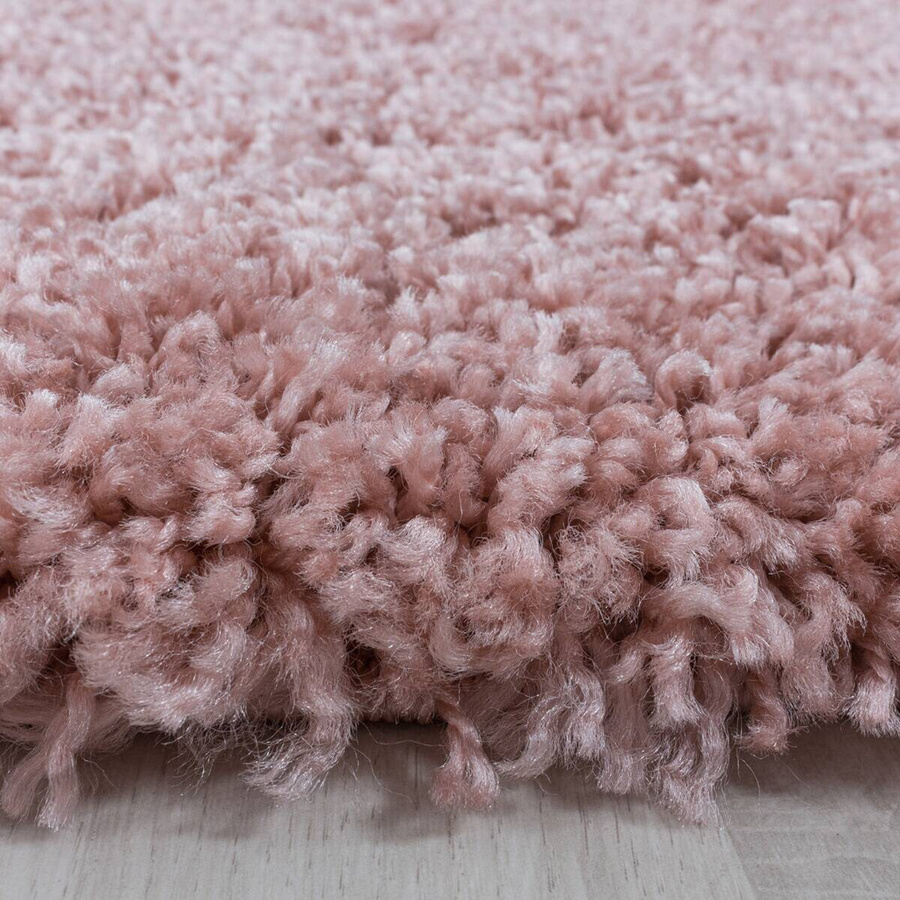 Ayyildiz Hochflorteppich Sydney Shaggy in Altrosa, rund, Durchmesser: 200 cm - Bild 2