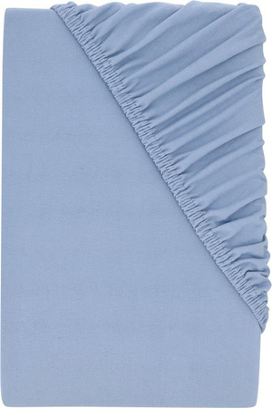 LIVARNO Jersey-Spannbettlaken aus Baumwolle, Blau, B/T: 180 x 200 cm bis 200 x 200 cm
