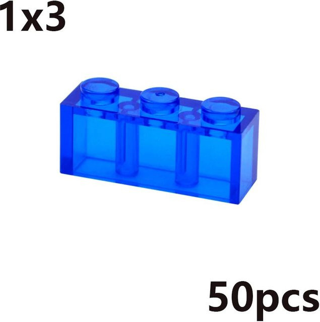Bai Fen Bai MOC Transparent Dicke Bausteine, pädagogisches Kreatives Spielzeug, ab 3 Jahre - Bild 1