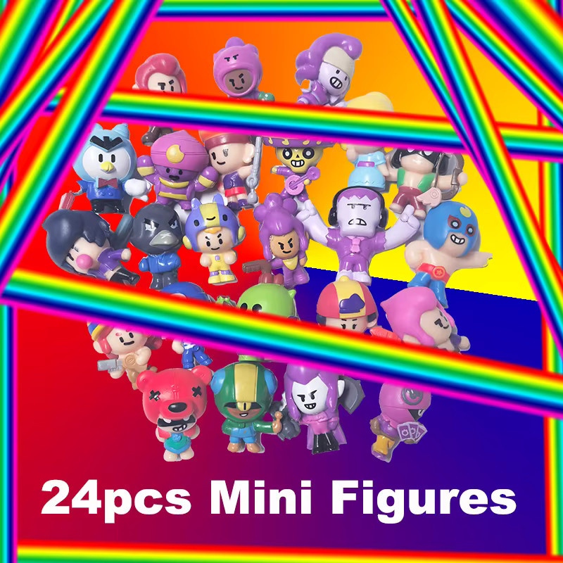 Brawl Stars Mini-Anime-Figuren, Einzelfigur, Kunststoff, Bunt / Mehrfarbig - Bild 3