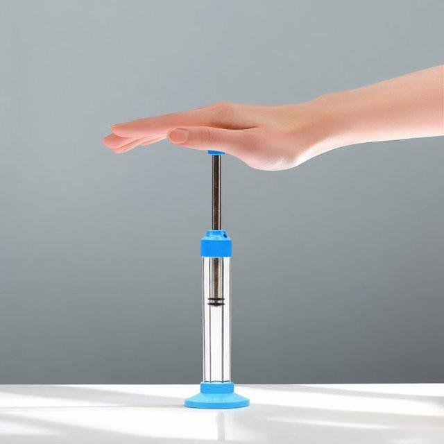 soulbao Mechanisches Lehrmittel für thermische Energie, Experimentelle Ausrüstung für physikalische Thermodynamik mit Luftkompressionszündung, Kunststoff, Blau - Bild 1