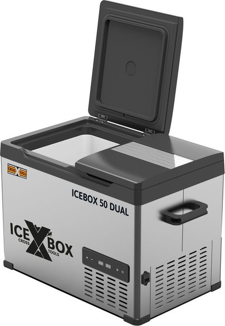 T.I.P. Icebox 50 DUAL Kompressor-Kühlbox Grau Schwarz mit Bluetooth und App-Steuerung, 49,5 l - Bild 2