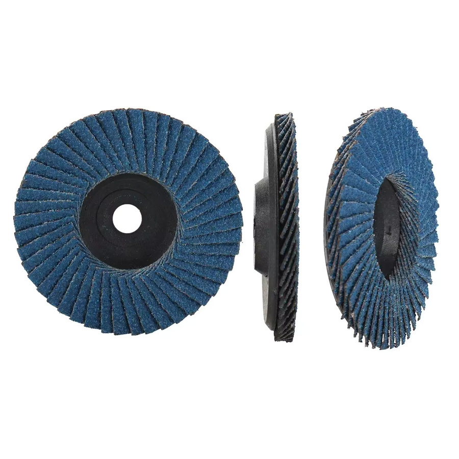 XMSJ Mini-Schleifscheiben Set für Winkelschleifer, 75 mm flache Schleifscheiben in Blau zum Polieren von Metall und Schleifen von Holz - Bild 3