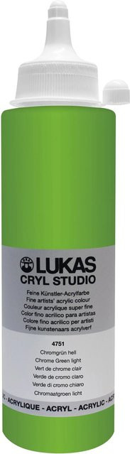 Lukas Cryl Studio Premium-Acrylfarbe Chromgrün hell 250 ml - Bild 1
